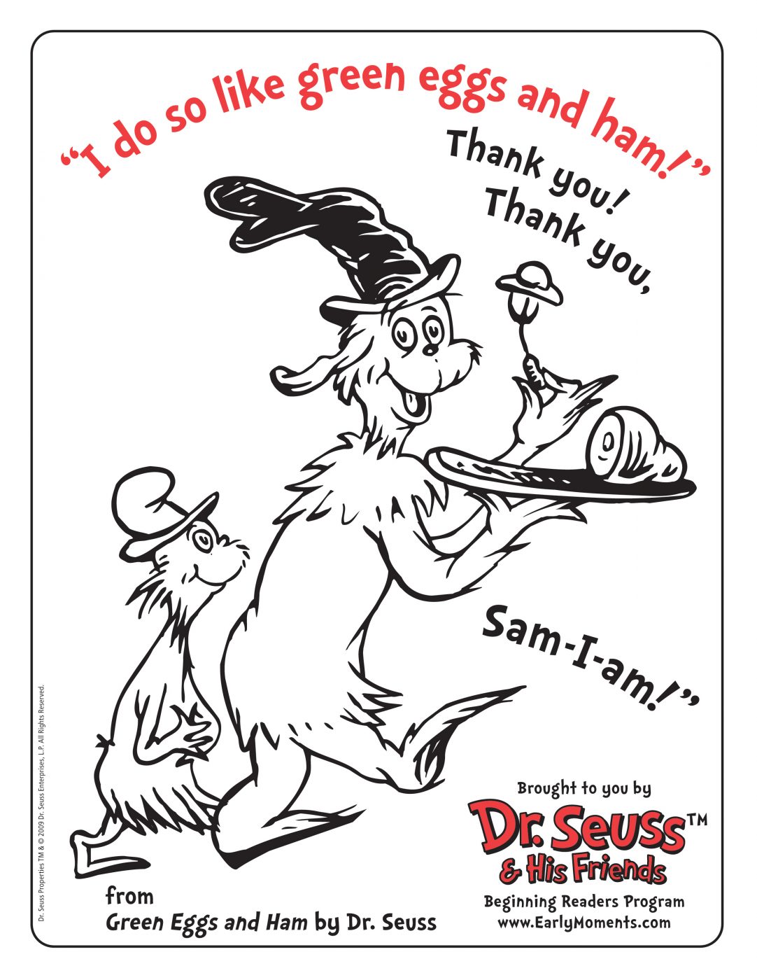 Green Eggs And Ham Free Printables