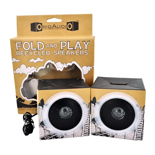OrigAudio Fold n Play Recycled Speakers