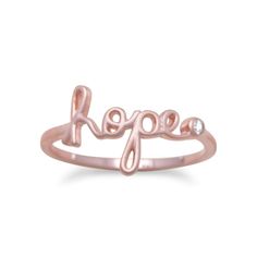 HOPE 14k Gold Plated Inspirational Ring