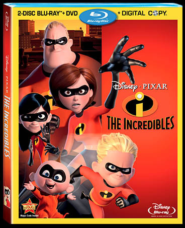 THE INCREDIBLES 4-Disc Blu-ray Combo Pack 