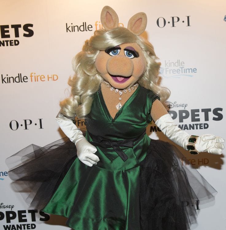 “Miss Piggy” Wearing Vivienne Westwood Couture