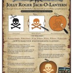 FREE Jolly Roger Jack-O-Lantern Stencil from Pirates of Caribbean