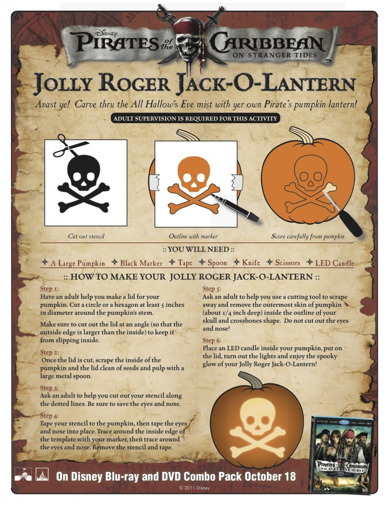 Jolly Roger Jack-O-Lantern