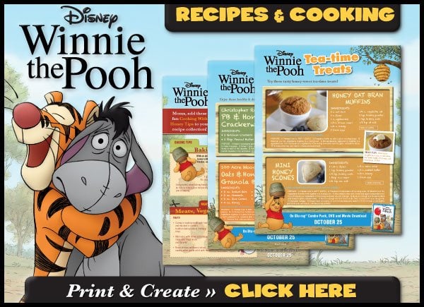 Winnie the Pooh Recipes and Cooking Downloads