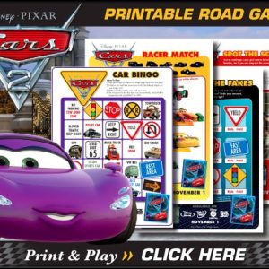 Download Printable Cars 2 Road Games!