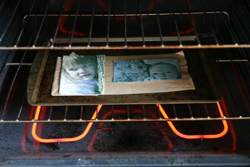 Shrinky Dink in the oven