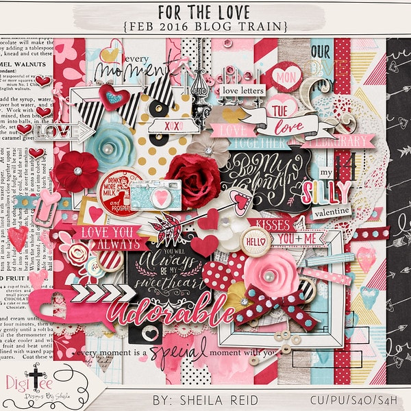 For the Love Scrapbooking Kit Freebie