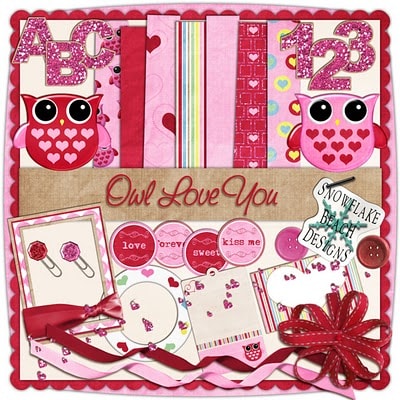 Owl Love You Digital Scrapbooking Kit! 