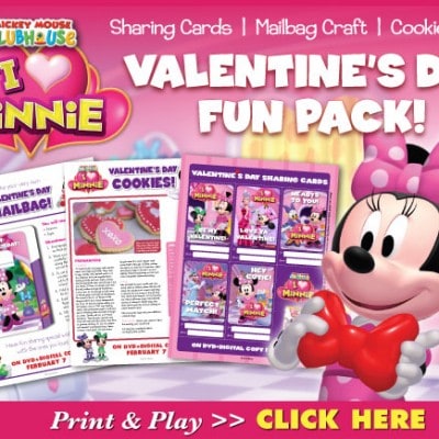 Mickey Mouse Clubhouse: I Heart Minnie DVD + Download a Minnie Mouse Valentine’s Day Fun Pack