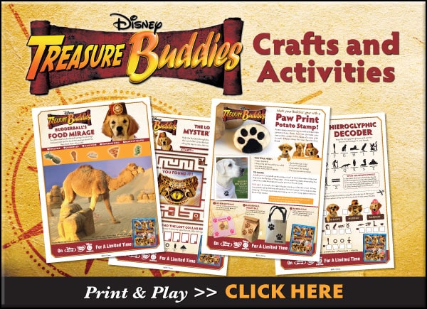 Treasure Buddies Printable Activities