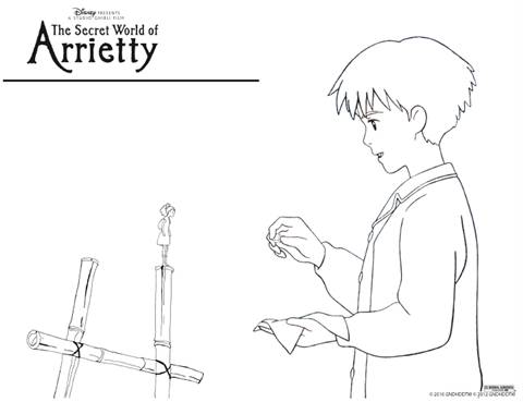 THE SECRET WORLD OF ARRIETTY Coloring Page