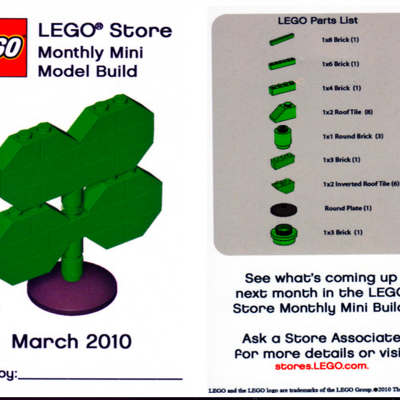 #Cincinnati LEGO KidsFest Plus Build a Shamrock Lego