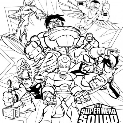 Super Hero Squad Coloring Page + Infinity Gauntlet Season 2 Vol. 3