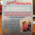 Mimi's for Miracles: Children's Miracle Network Mimi's Cafe