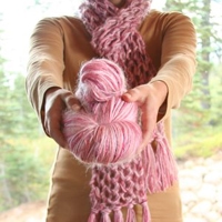 Breast Cancer Support Scarf Knit Kit