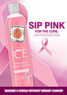 Sparkling ICE® Pink Grapefruit, Pink Ribbon Breast Cancer Awareness