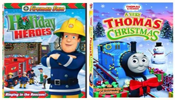 Fireman Sam Holiday Heroes and A Very Thomas Christmas DVDs