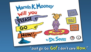 #DrSeuss | Marvin K. Mooney Will You please Go Now App Review