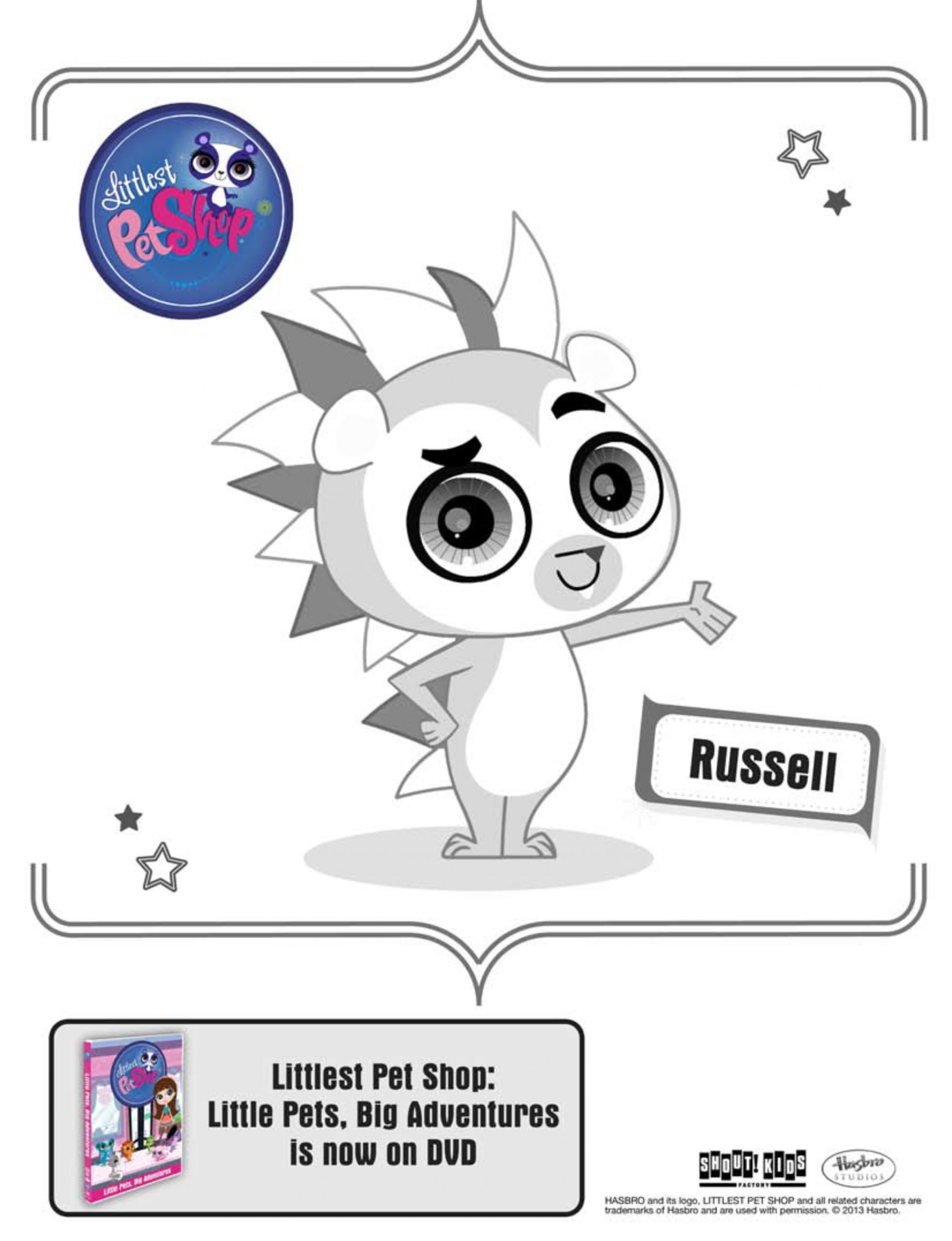 The Review Wire - Littlest Pet Shop Coloring Sheet