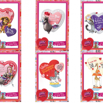 Madly Madagascar Printable Valentine Cards & DVD Features