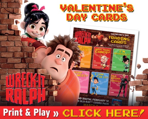 Wreck-It Ralph Valentine's Day Cards