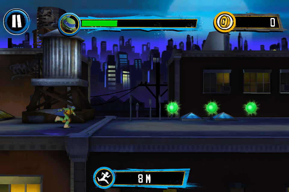 Teenage Mutant Ninja Turtles App Review: Rooftop Run 