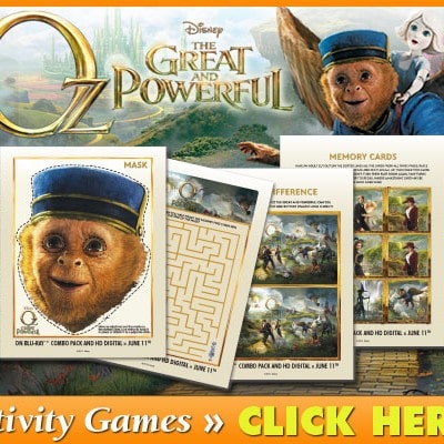 Oz the Great and Powerful DVD: Download Fun OZ Printables