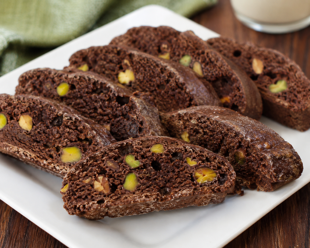 Chocolate Pistachio Biscotti Recipe