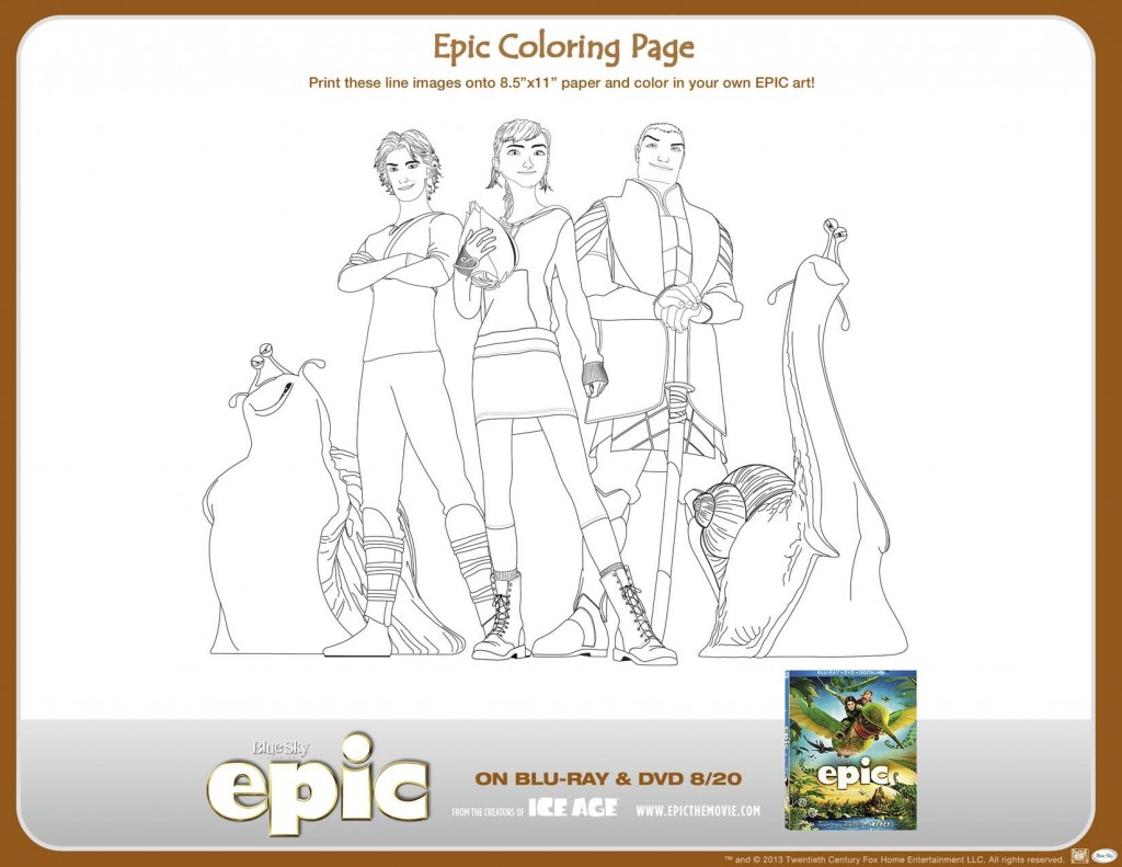 EPIC Coloring Page