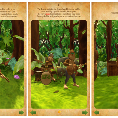 Gorilla Band 3D Storybook App Review