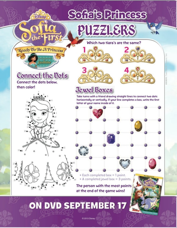 Sofia The First Activities Fit For A Princess