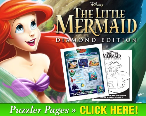 The Review Wire: Little Mermaid Printable Puzzler Pages