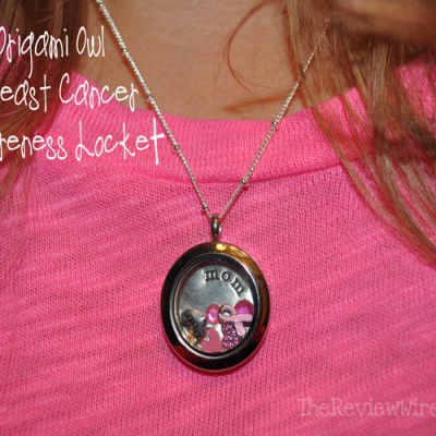 Origami Owl Review: Breast Cancer Awareness Locket