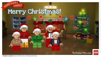 Make a LEGO Minifigure Holiday Card