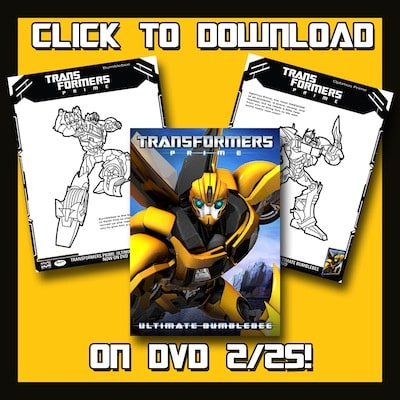 Transformers Prime Activity Sheets: Ultimate Bumblebee