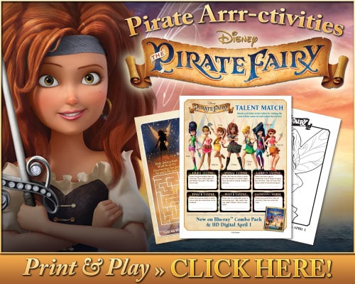 Disney's The Pirate Fairy Printables