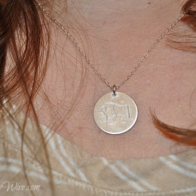 JC Jewelry Design: Personalized Monogram Silver Necklace