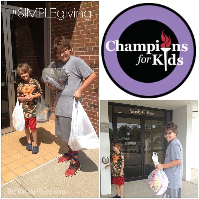 Champions For Kids Simple Giving