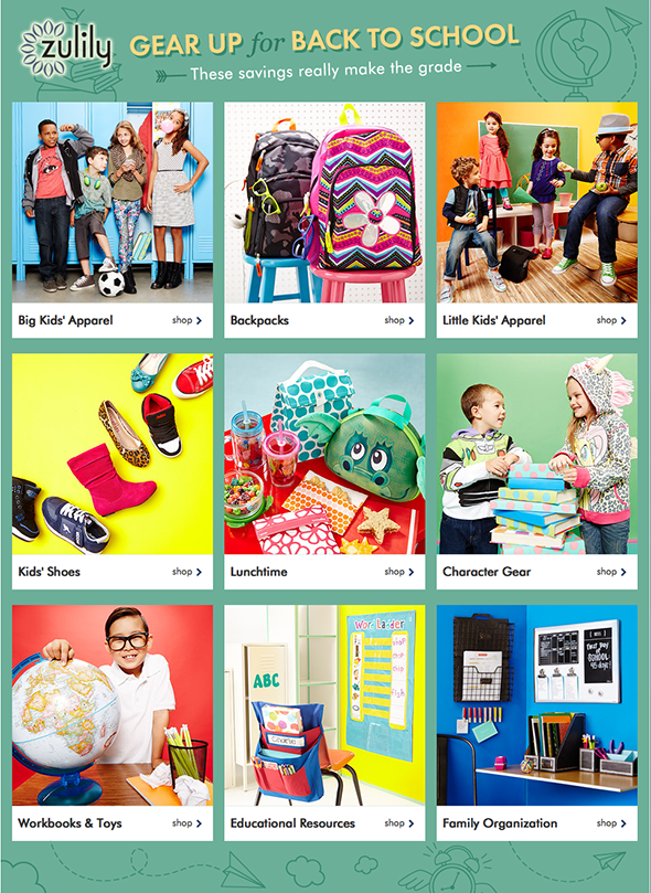 Gear Up for Back To School with zulily