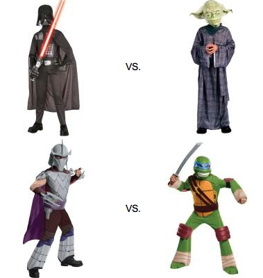 Superheroes vs. Villains Halloween Costumes