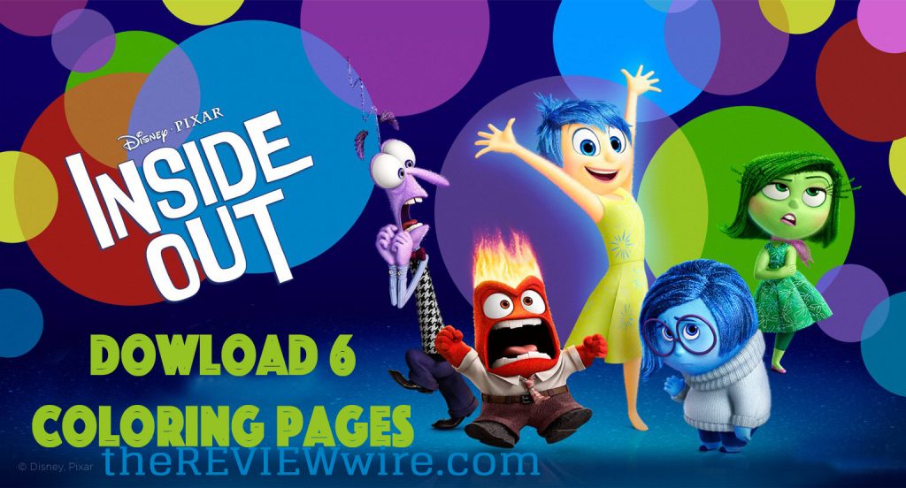 6 INSIDE OUT Coloring Pages
