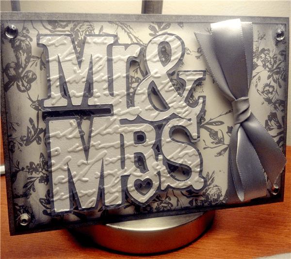 Mr. & Mrs. card