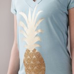 Cricut Design Inspirations sparkly pineapple t-shirt