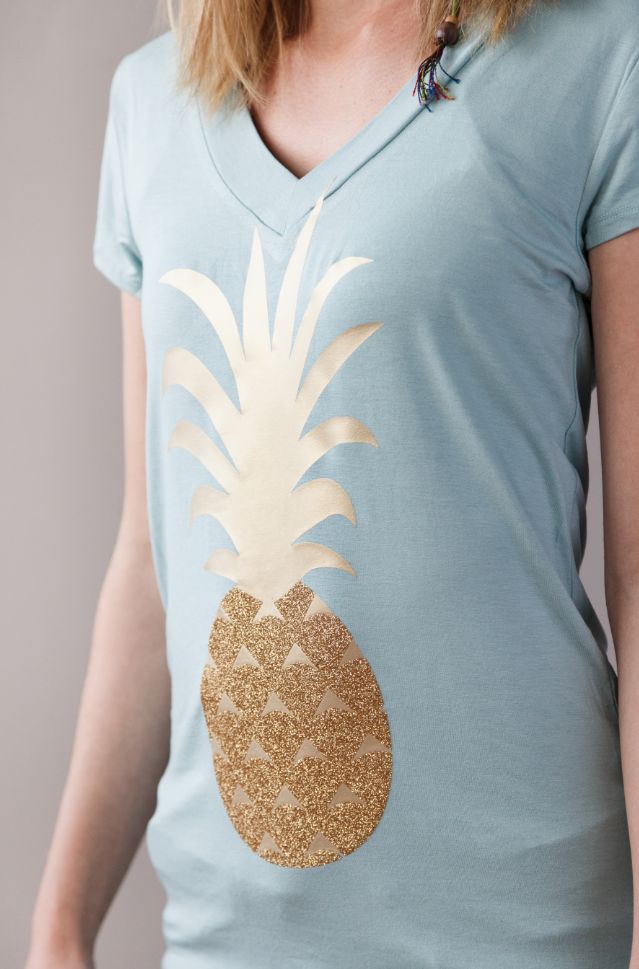 sparkly pineapple t-shirt