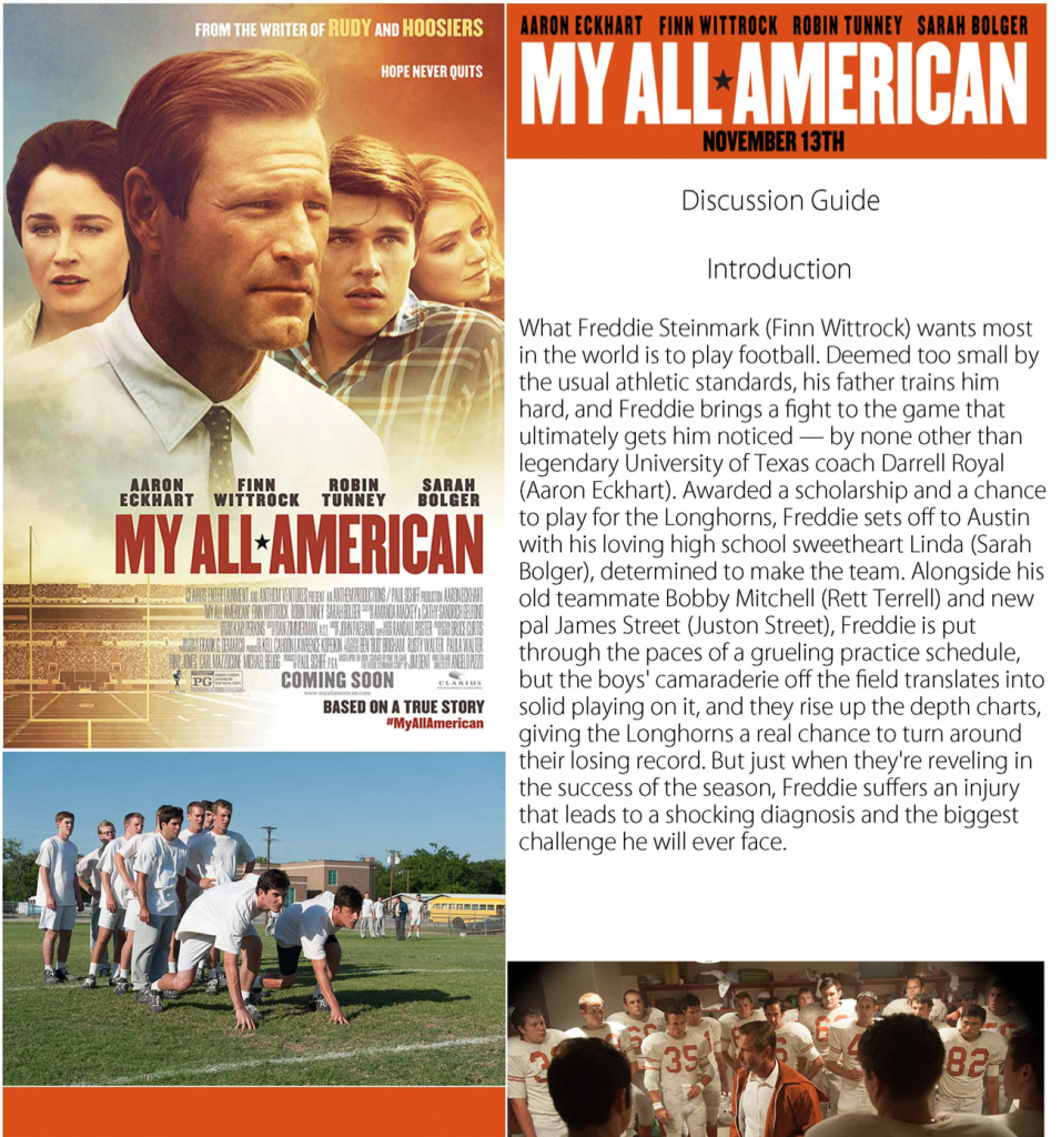 My All American Discussion Guide