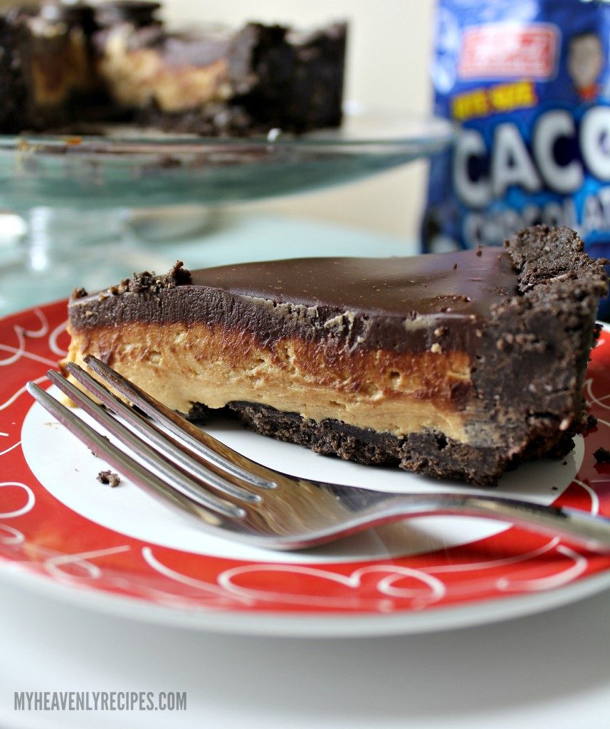 Slice-No-Bake-Peanut-Butter-Pie-with-Chocolate-Ganache