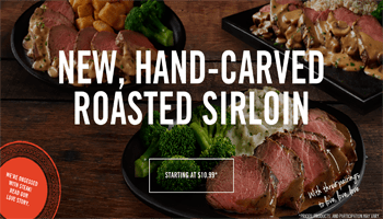 Outback Steakhouse New Hand-Carved Roasted Sirloin