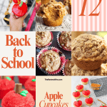 12 Back to School Apple Cupcakes