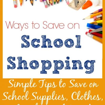 Back To School Guest Series: Five Ways to Save on Back to School Shopping