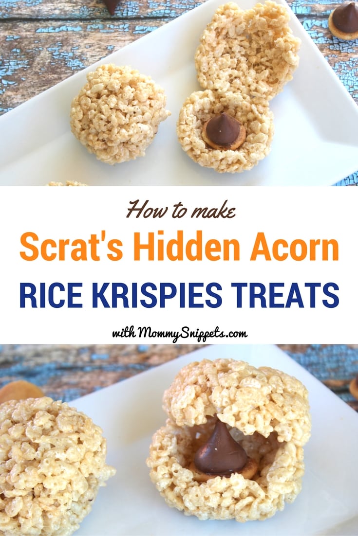 Scrat’s Hidden Acorn Rice Krispies Treats
